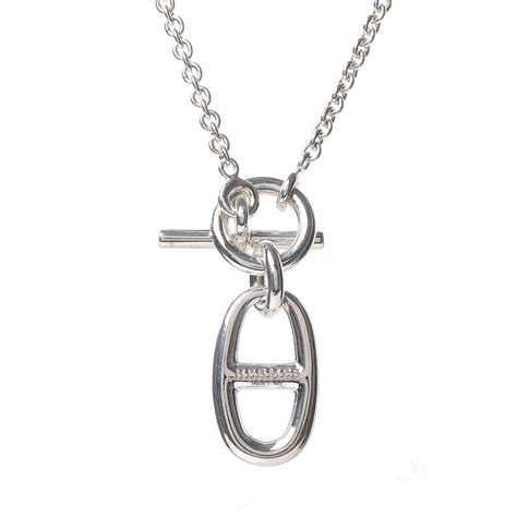 hermes chaine d'ancre|Hermes chaine d ancre necklace.